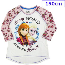送料無料 Disney ディズニー プリンセス アナと雪の女王 アナ雪 子供服 ジュニア Tシャツ カットソー 五分袖 150cm