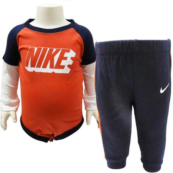 楽天市場】送料無料 NIKE ナイキ ベビー服 セットアップ ロンパース 