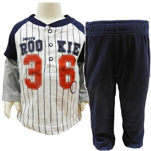 送料無料 カーターズ ベビー セットアップ 上下セット 6M 61〜67cm 野球 ユニフォームデザイン