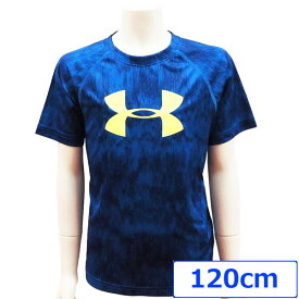 【メール便送料無料】UNDERARMOURアンダーアーマー子供服キッズキッズウエアスポーツウエア半袖Tシャツ120cm6歳ネイビー【アメリカ買付商品】【SP10】