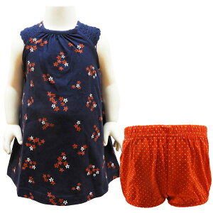 送料無料 カーターズ ベビー服 女の子 ワンピース ブルマ 2ピースセット セットアップ 6M 61〜67cm