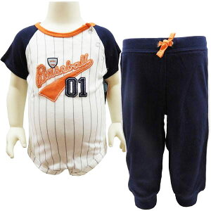 送料無料 カーターズ ベビー セットアップ 上下セット 6M 61〜67cm 野球 ユニフォームデザイン
