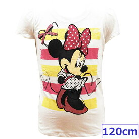 【送料無料】 Disney ディズニー ミニーマウス 子供服 キッズ 半袖Tシャツ 女の子 Tシャツ カットソー 120cm