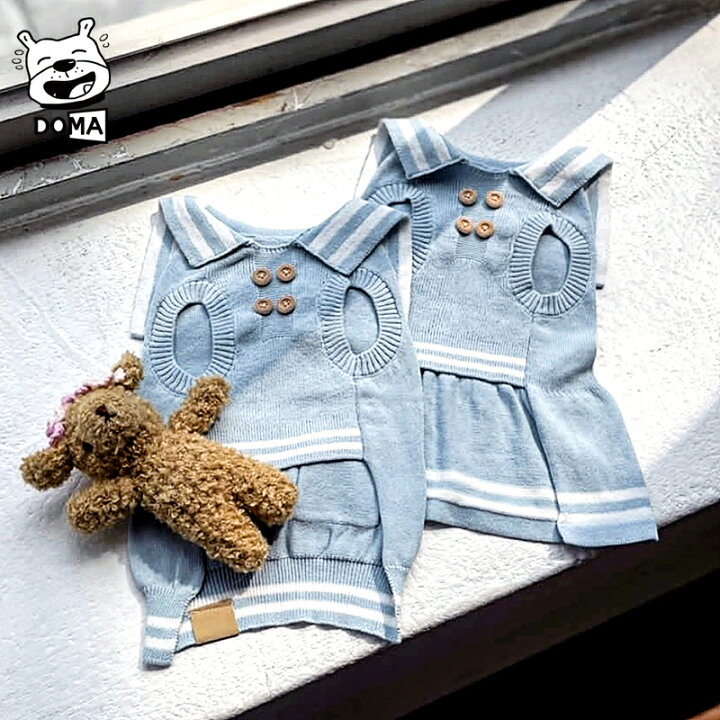 楽天市場】犬服 ドッグウェア ワンピース ニット セーター セーラー服 