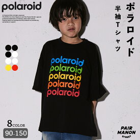 【PAIRMANON STREET】【Polaroid】ポラロイド デザイン 半袖 Tシャツ キッズ 子ども ボーイズ ガールズ ユニセックス 男児 女児 90cm 100cm 110cm 120cm 130cm 140cm 150cm 春 夏 カジュアル トレンド シンプル プチプラ