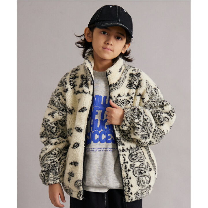 楽天市場】＼30%OFFクーポン☆／ジャガード 総柄 ボア ジャケット 