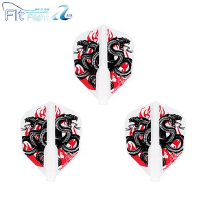 COSMO DARTS(�R�X���_�[�c) Fit Flight�yAIR�z(�t�B�b�g�t���C�g �G�A�[) Printed Series Snakes of Fire �V�F�C�v �z���C�g�@(�_�[�c �t���C�g)