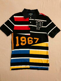 ポロ ラルフローレン Polo Ralph Lauren ポロシャツ ストライプ パッチワーク 半袖 ボーダー シャツ