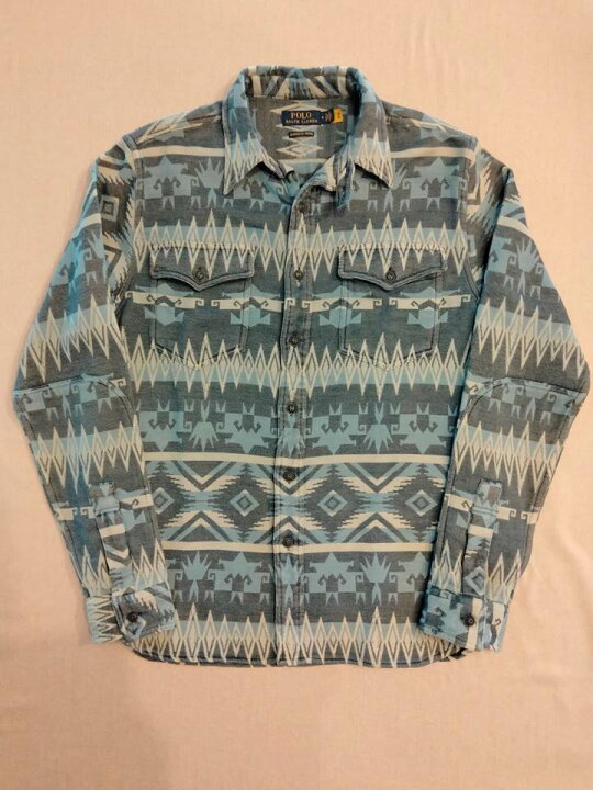 楽天市場】ポロ ラルフローレン シャツ インディゴ染め ネイティブ  