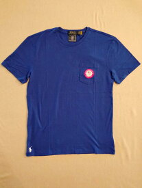 ポロ ラルフローレン Tシャツ オリンピック アメリカ 2020年 公式 ポケット付き 半袖 シャツ ブルー 東京 五輪 Polo Ralph Lauren