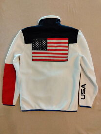 ポロ ラルフローレン ジャケット 2022年 オリンピック USA 限定 フリース アメリカ 星条旗 国旗 Polo Ralph Lauren フリースジャケット 北京 五輪