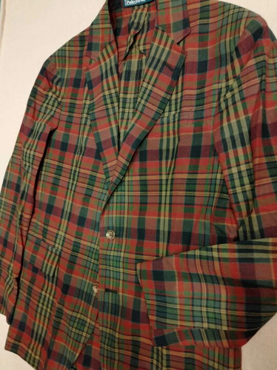 楽天市場】ポロ ラルフローレン ジャケット チェック コットン 