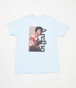 BLUESCENTRIC 'ARETHA FRANKLYN 60'S FLAIR T-SHIRT'(LT BLUE)
