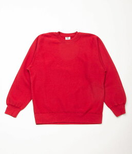 SOFT GOODS '9OZ FLEECE CREW NECK SWEAT'(FIRETRACK RED)