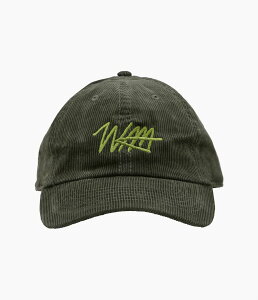 STUDIO ANIMALS × MAIDENS SHOP ''ESSENTIAL SCRIPT LOGO CAP CORDUROY'' (DARK GREEN)