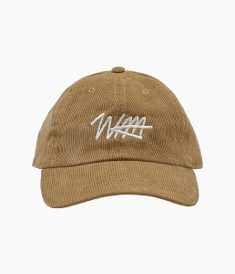 STUDIO ANIMALS × MAIDENS SHOP ''ESSENTIAL SCRIPT LOGO CAP CORDUROY'' (TAN)
