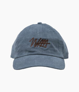 STUDIO ANIMALS × MAIDENS SHOP ''ESSENTIAL SCRIPT LOGO CAP CORDUROY'' (BLUE GREY)