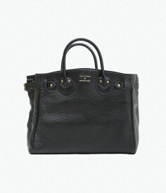 YOUNG&OLSEN THE DRYGOODS STORE ''EMBOSSED LEATHER BELTED TOTE S'' (BLACK)