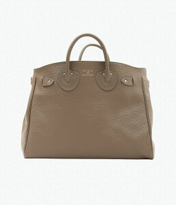 YOUNG&OLSEN THE DRYGOODS STORE ''EMBOSSED LEATHER BELTED TOTE M'' (ETOUPE)