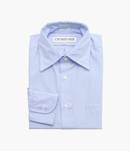 INDIVIDUALIZED SHIRTS ''IMPERIAL BROAD CLOTH(CLASSIC FIT JFK COLLAR SHIRT)'' (BLUE)
