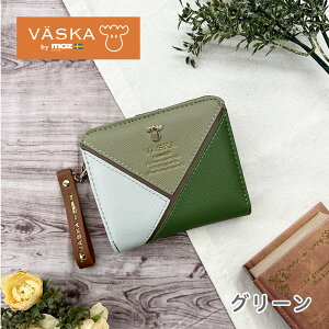 VASKA by moz ベスカバイモズ シェリー ラウンドファスナー札入れ モズ モズ財布 moz VASKA ヘラジカ コンパクト財布 サイフ 多機能 カード収納 レディース ガールズ ティーンズ 雑貨 ギフト プレ