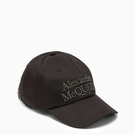 【5のつく日は全商品ポイント4倍】 ALEXANDER MCQUEEN アレキサンダー マックイーン ブラック Black 帽子 メンズ 春夏2024 8099918348437 【関税・送料無料】【ラッピング無料】 ba