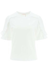 SEE BY CHLOE シーバイクロエ ホワイト White Tシャツ レディース 7889057349781 【関税・送料無料】【ラッピング無料】 ba