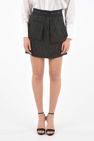 NEIL BARRETT ニールバレット スカート NGO336V N055 524 レディース STRIPED MINI A-LINE SKIRT 【関税・送料無料】【ラッピング無料】 dk