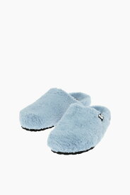 【土日限定クーポン配布中！】 MOSCHINO モスキーノ フラットシューズ JA10323H1FIX0712 レディース LOVE SOLID COLOR FAUX FUR CLOGS 【関税・送料無料】【ラッピング無料】 dk