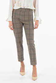 AVENUE MONTAIGNE アベニューモンテーニュ パンツ FRANCO F1563 BEIGE レディース CUFFED TARTAN PANTS 【関税・送料無料】【ラッピング無料】 dk