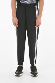 NEIL BARRETT ニール バレット パンツ PBPA738AH N016 042 メンズ TAILORED PANTS WITH SATIN DOUBLE SIDE BANDS 【関税・送料無料】【ラッピング無料】 dk