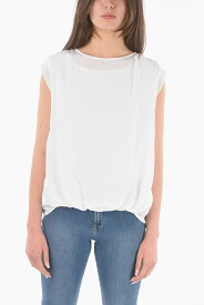 WOOLRICH ウールリッチ トップス COWWTEE1123NS90 8641 レディース SEE-THROUGH SILK TOP 【関税・送料無料】【ラッピング無料】 dk