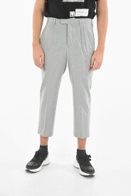 NEIL BARRETT ニール バレット パンツ BPA024H S002 364 メンズ TECH COTTON DOUBLE-PLEATED PANTS WITH LOW RISE 【関税・送料無料】【ラッピング無料】 dk