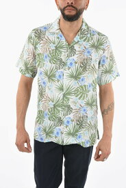 ALTEA アルテア シャツ 2054031 13/R メンズ FLORAL PATTERNED SHORT SLEEVE FLAX BAKER SHIRT 【関税・送料無料】【ラッピング無料】 dk