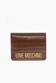 MOSCHINO モスキーノ 財布 JC5710PP0FKS0300 レディース LOVE CROCODILE EFFECT FAUX LEATHER MINI WALLET WITH COIN POC 【関税・送料無料】【ラッピング無料】 dk