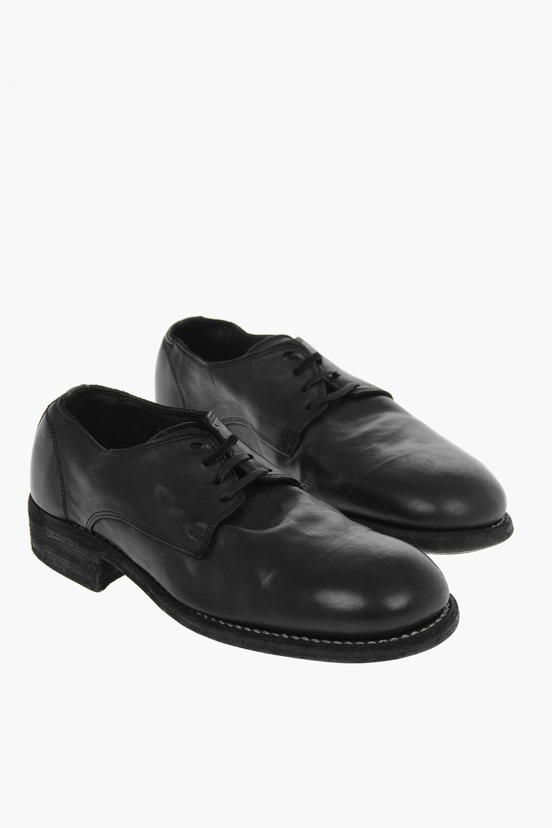 GUIDI グイディ Black ドレスシューズ 992SHFG BLKT レディース LACE-UP HORSE LEATHER DERBY SHOES 3CM  dk