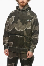 【本日0のつく日ポイント4倍！】 UNDERCOVER アンダーカバー トレーナー UC1B4803-1 0 BLACK BASE メンズ EASTPACK OVERSIZED HOODIE SWEATSHIRT WITH CAMOUFLAGE PATTERN 【関税・送料無料】【ラッピング無料】 dk