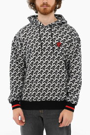 【15,000円以上ご購入で1,000円OFF！】 MCM エムシーエム トレーナー MFACSCK02BK 0 BLACK レディース EMBROIDERED LOGO PRINTED BRUSHED COTTON HOODIE 【関税・送料無料】【ラッピング無料】 dk