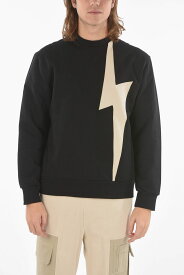 NEIL BARRETT ニール バレット トレーナー BJS057 S500C 1343 メンズ BRUSHED COTTON TRI-COLOUR BOLT CREWNECK SWEATSHIRT 【関税・送料無料】【ラッピング無料】 dk