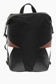 【本日0の付く日ポイント4倍!!】 NEIL BARRETT ニール バレット バックパック PBBO320D T9102 3302 メンズ NYLON AND LEATHER MODERNIST BACKPACK WITH CONTRAST APPLICATI 【関税・送料無料】【ラッピング無料】 dk