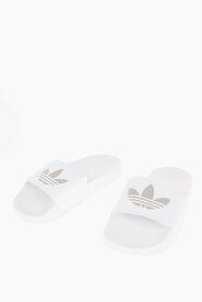 ADIDAS アディダス フラットシューズ GZ6197 0 FTWWHT FTWWHT MSILVE レディース FAUX LEATHER ADILETTE LITE SLIDES WITH SILVER-TONE LOGO 【関税・送料無料】【ラッピング無料】 dk