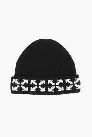 OFF-WHITE オフ ホワイト 帽子 OBLC001F21KNI0011001 ボーイズ COTTON ARROWS CROSS BEANIE 【関税・送料無料】【ラッピング無料】 dk