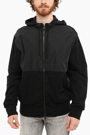 NEIL BARRETT ニール バレット トレーナー BJS065C S518S 01 メンズ DOUBLE FABRIC SLIM FIT HYBRID HOODIE WITH 2 POCKETS 【関税・送料無料】【ラッピング無料】 dk