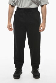 NEIL BARRETT ニール バレット パンツ PBJP037C T514C 0101 メンズ COTTON LOOSE FIT SWEATPANTS WITH KNITTED SIDE BANDS 【関税・送料無料】【ラッピング無料】 dk