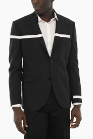 NEIL BARRETT ニール バレット ジャケット BGI010S R022S 524 メンズ SLIM FIT 2-BUTTON BLAZER WITH CONTRASTING DETAILS 【関税・送料無料】【ラッピング無料】 dk