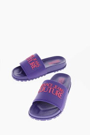 VERSACE ヴェルサーチ フラットシューズ 74VA3SQ2 71353 307 レディース JEANS COUTURE RUBBER SHELLY SLIDES WITH EMBOSSED LOGO 【関税・送料無料】【ラッピング無料】 dk