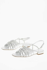 【本日5の付く日ポイント4倍!!】 LAURENCE DACADE ローレンスディケイド フラットシューズ BLAISE レディース METALLIC EFFECT BRAIDED LEATHER SANDALS 【関税・送料無料】【ラッピング無料】 dk