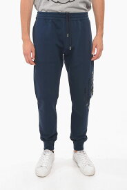 【5のつく日は全商品ポイント4倍】 ALEXANDER MCQUEEN アレキサンダー マックイーン パンツ 688714QTZ810903 メンズ BRUSHED-COTTON JOGGERS WITH LOGO PRINT 【関税・送料無料】【ラッピング無料】 dk