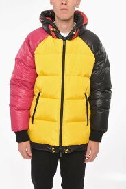 DSQUARED2 ディースクエアード ジャケット S71AN0368 S60518 401 メンズ TRI-COLOUR NYLON DOWN JACKET WITH BACK PRINT 【関税・送料無料】【ラッピング無料】 dk