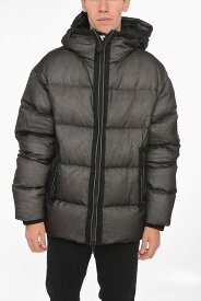 DSQUARED2 ディースクエアード ジャケット S71AN0392 S60519 900 メンズ NYLON DOWN JACKET WITH LOGO PATCH 【関税・送料無料】【ラッピング無料】 dk